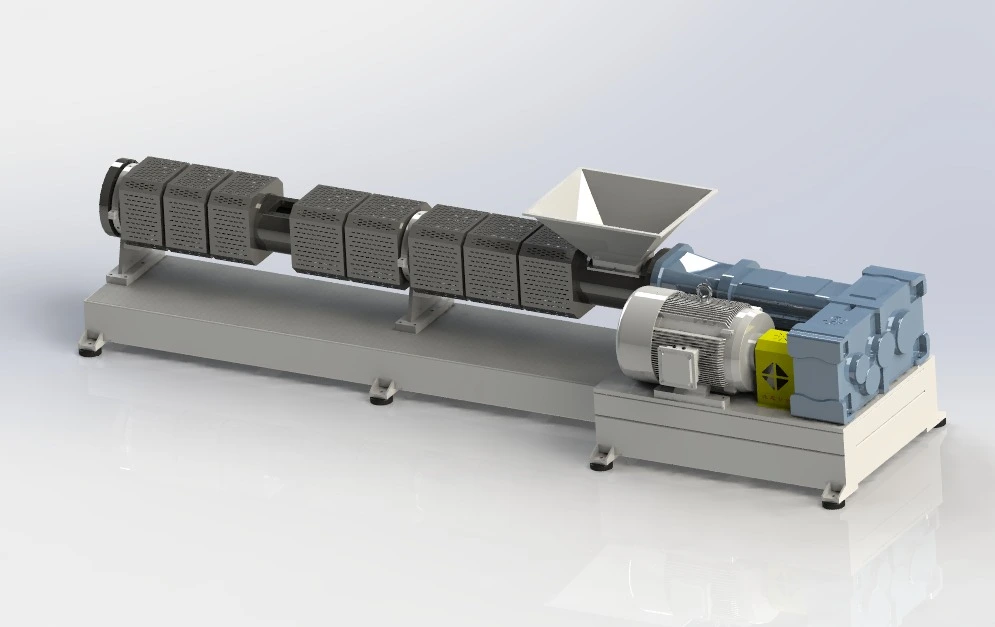 Нарачка на екструдер за рециклирање пластика со двојна завртка за клиентот во Африка